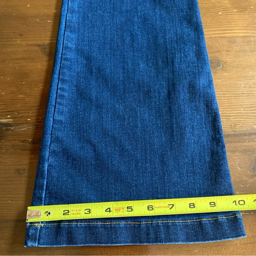 SPANX Women’s Cotton Denim Flare Jeans Pull-On Size MEDIUM 33”L - Picture 11 of 11